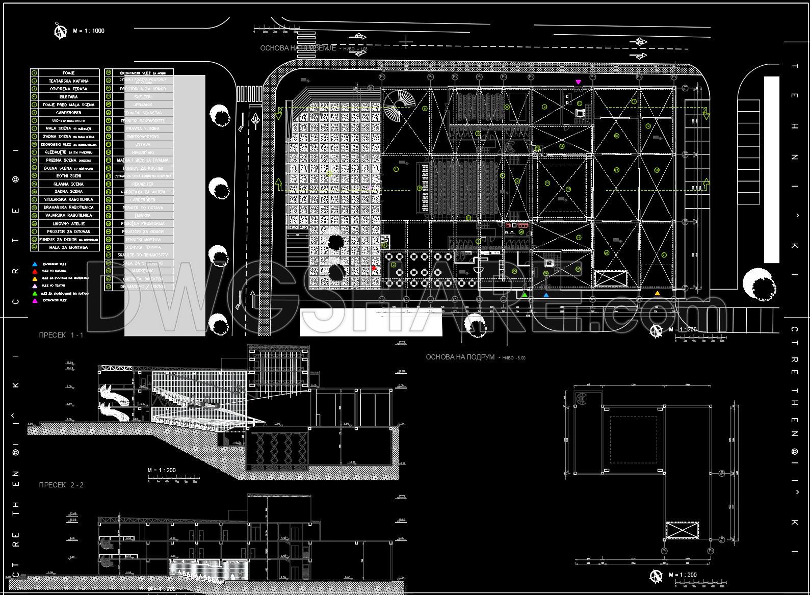 30. Download CAD Drawings of a 800-Seat Auditorium Architectural Design (2)