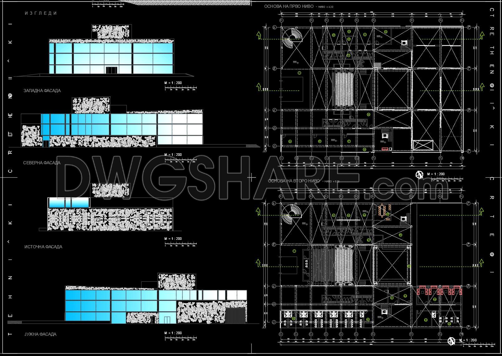 30. Download CAD Drawings of a 800-Seat Auditorium Architectural Design (3)