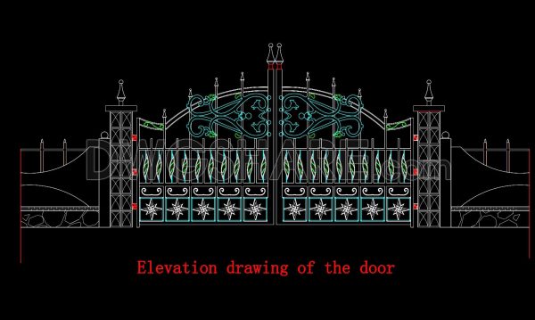 2 months ago
                

                
             91309. Luxury Decorative Iron Gate CAD Design for Villas