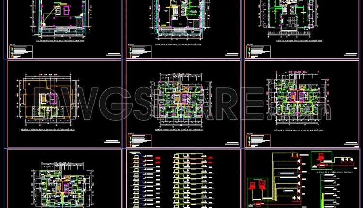 324. Complete CCTV, LAN Network and Public Address System CAD Drawings DWG (1)