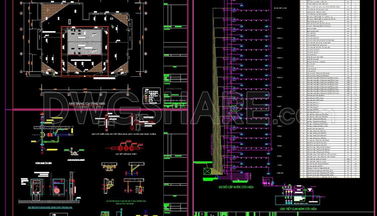 326. High-Rise Apartment Fire Protection System CAD Drawings DWG (1)