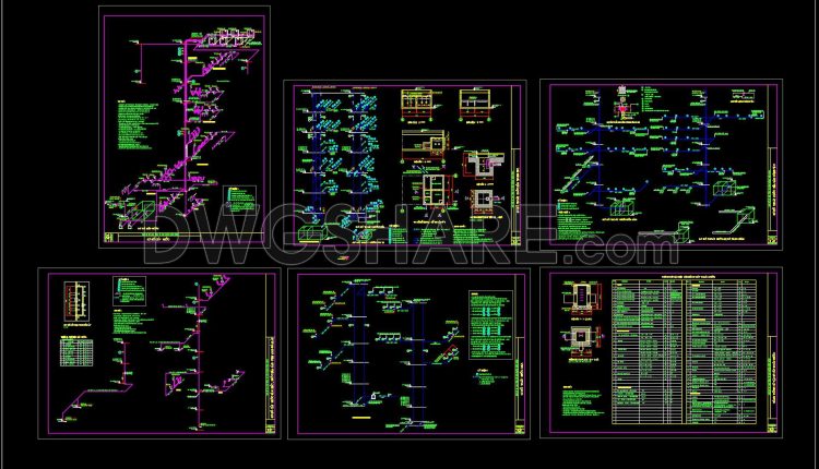 348. Complete Plumbing Construction Drawings for Commercial Building (1)