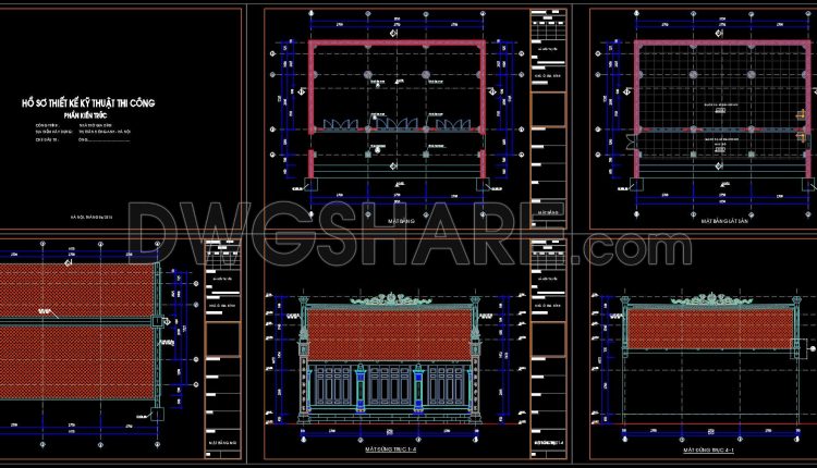 39. Free Download Detailed CAD Drawings of a Traditional Vietnamese Family House (2)