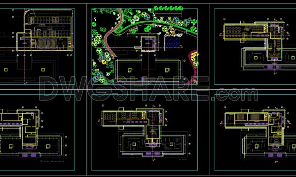 41. Modern Museum Architecture CAD Project DWG Download