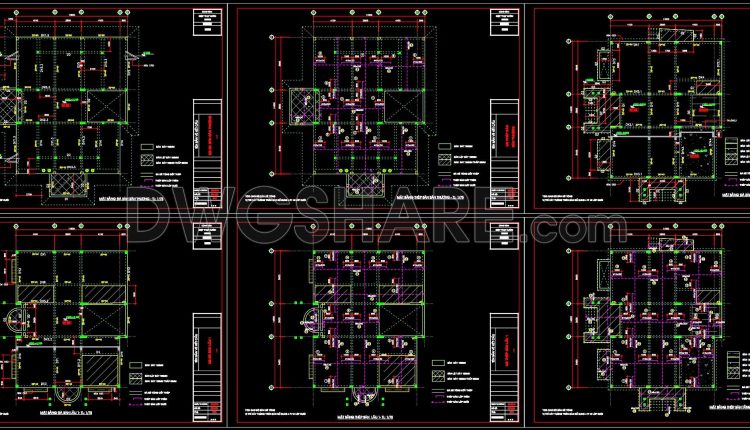 416. Download of Structural CAD Drawings for 11.8m x 14.5m Reinforced Concrete Townhouse (1)