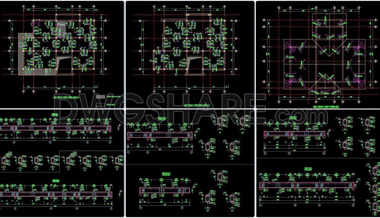 419. Download of Structural CAD Drawings for 11.9m x 13.9m Reinforced Concrete Townhouse (1)