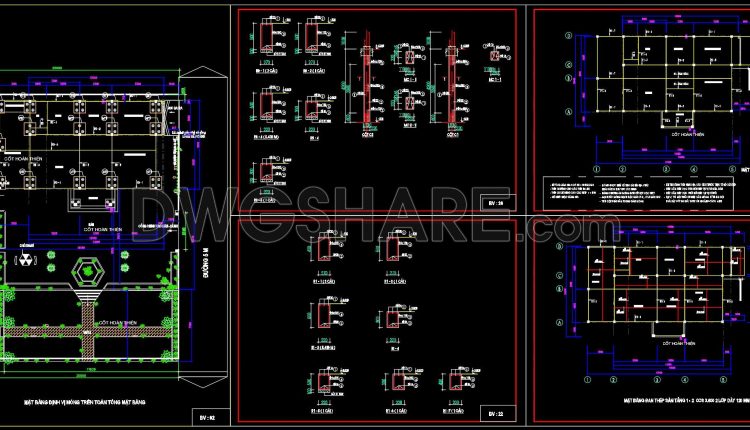 421. Download of Structural CAD Drawings for 10.8m x 17.1m Reinforced Concrete Townhouse (1)