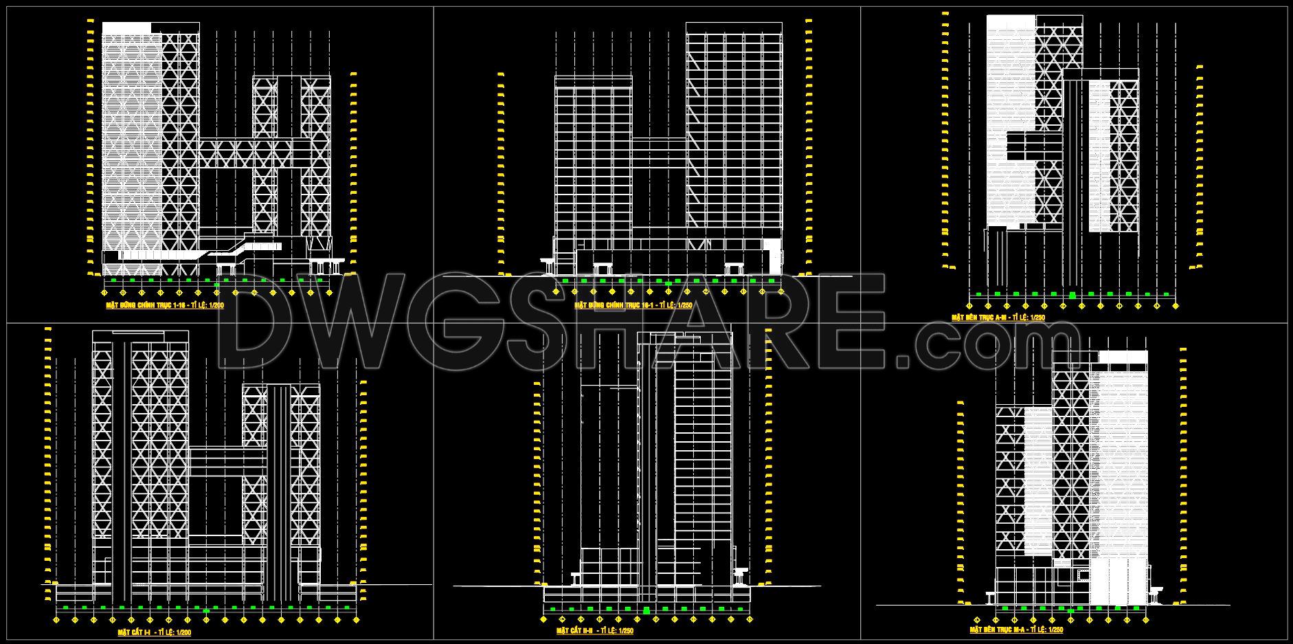 43. Free Download CAD Drawings of Office Building Project Next to Shopping Mall (4)