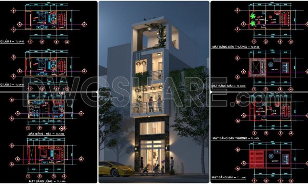 2 months ago
                

                
             258437. Download Cad Design Drawings For A 4-story House With Dimensions 4m x 7,8m
