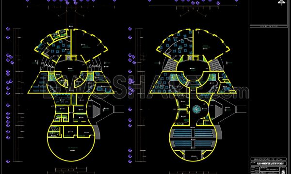44. Convention and Events Center CAD Drawings – Complete Architectural Floor Plans DWG
