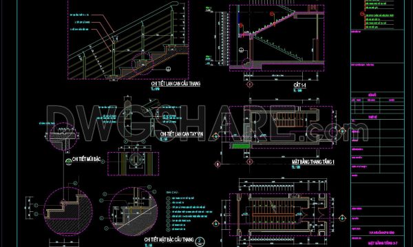 2 months ago
                

                
             355443. AutoCAD Staircase Detail DWG File – Stair Plan, Section, Handrail and Step Details