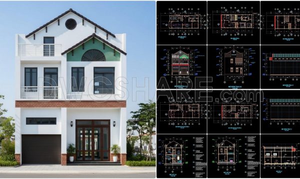 3 months ago
                

                
             290447. Architectural CAD Drawings for a 8m x 18m Modern 3-Storey House