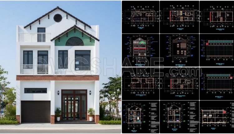 447.-architectural-cad-drawings-for-a-8m-x-18m-modern-3-storey-house-1