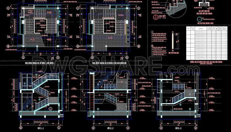 455. Download free detailed CAD drawings of iron stair railings (2)