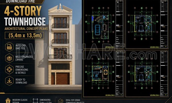 3 months ago
                

                
             275499. Download the 4-story townhouse architectural concept plans (5,4m x 13,5m)