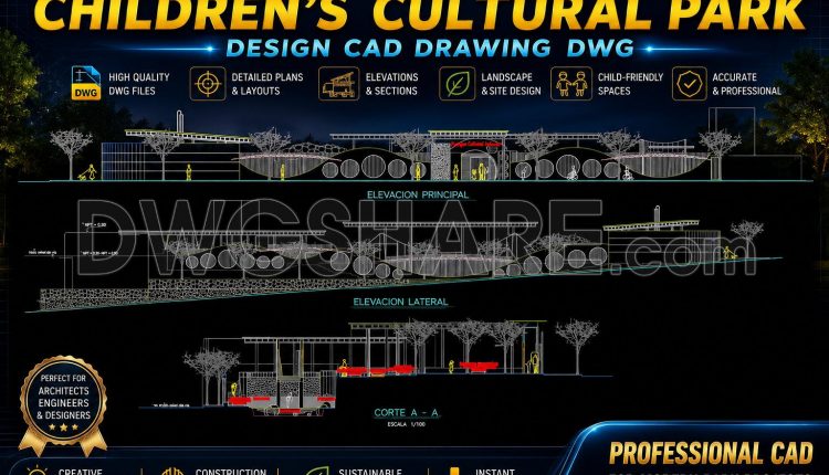 54. Download Children’s Cultural Park Design CAD Drawing DWG (3)