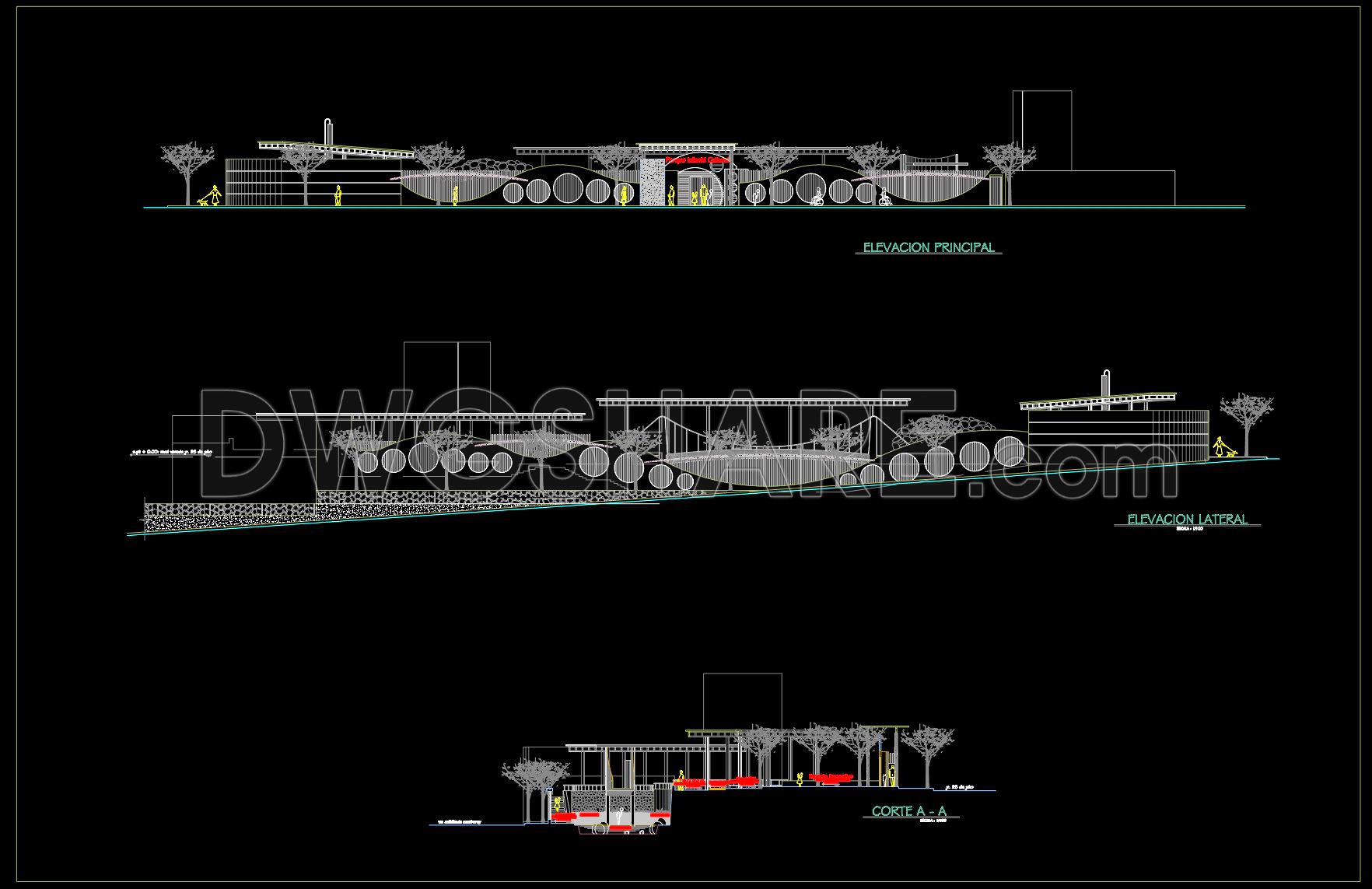 54. Download Children's Cultural Park Design CAD Drawing DWG (3)