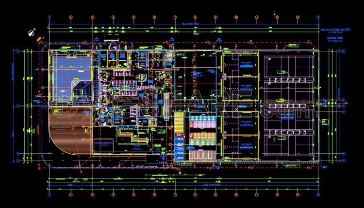 56. Download free AutoCAD DWG drawings of a gym (1)