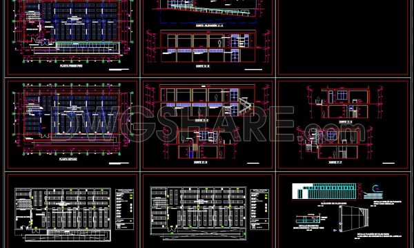57. Medical Records Archive Facility Architectural Plans, Sections and Details DWG