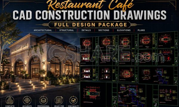 3 months ago
                

                
             71566. Restaurant Café CAD Construction Drawings – Full Design Package