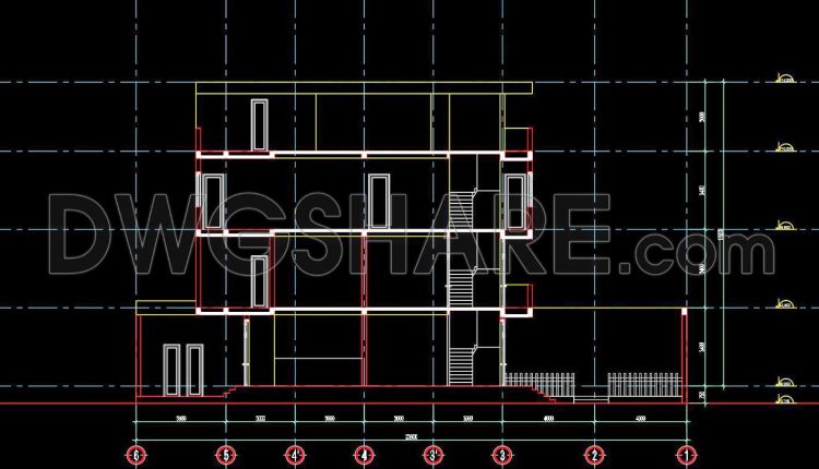 67. Café CAD Drawing Set Plans, Elevations & Sections – Free Download (2)