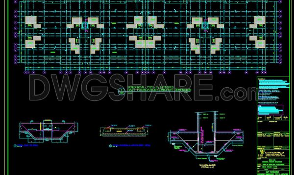 2 months ago
                

                
             210706. Free Raft Foundation CAD Template – Concrete Structural Details (DWG)