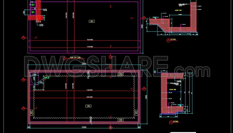 709. Free Ramp Layout Plan & Elevation CAD Details – DWG File (1)