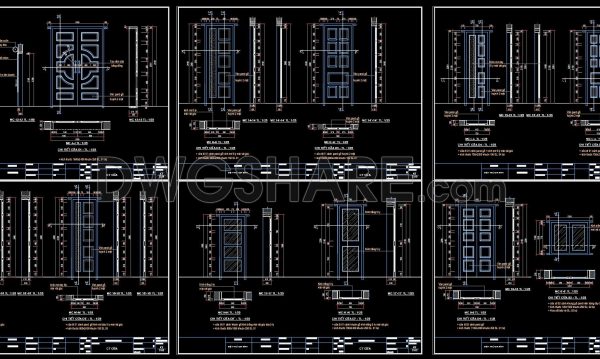 2 months ago
                

                
             416841. Full Set of Door & Window CAD Details – Plans, Sections & Dimensions (DWG)
