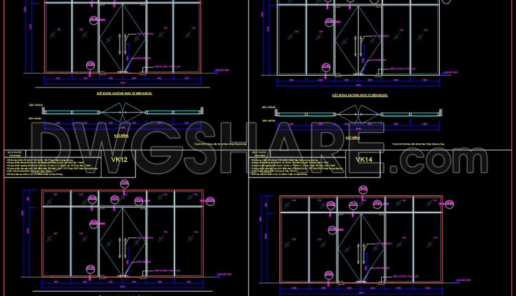 856. Modern Aluminum Frame Window and Door CAD Details (1)