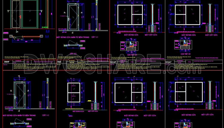 862. Complete Aluminum Window and Door Technical Drawing Package (1)