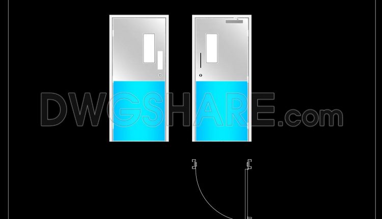 878.-medical-room-hygienic-door-technical-drawing-dwg-file