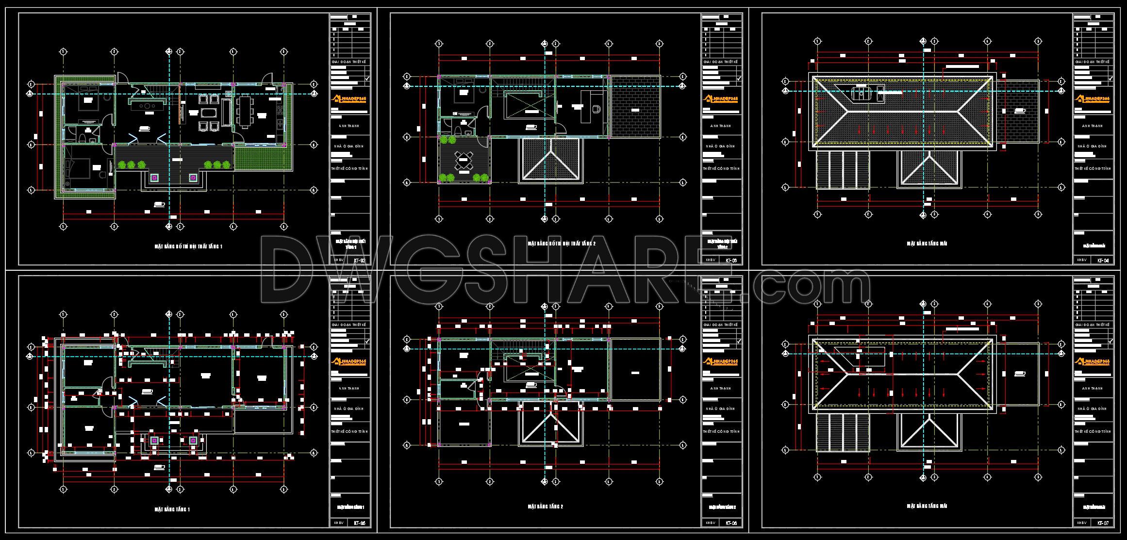 894. 2-story Family House Concept Design – Cad Drawings & 3d Renders (4)