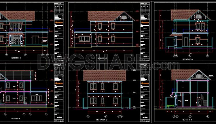908. 2-story Family House Concept Design – Cad Drawings & 3d Renders (4)