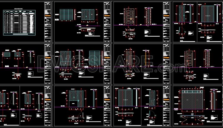 912. Download Complete Cad Drawings Of A 3-storey House (4,2m X 13m) – Full Architecture (6)