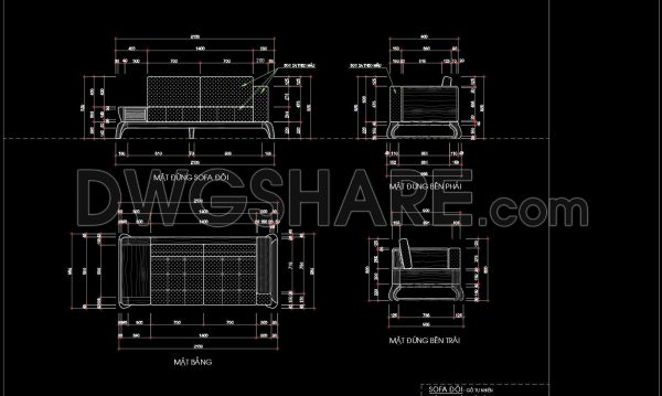 2 months ago
                

                
             88123. Double Sofa CAD Drawing with Dimensions