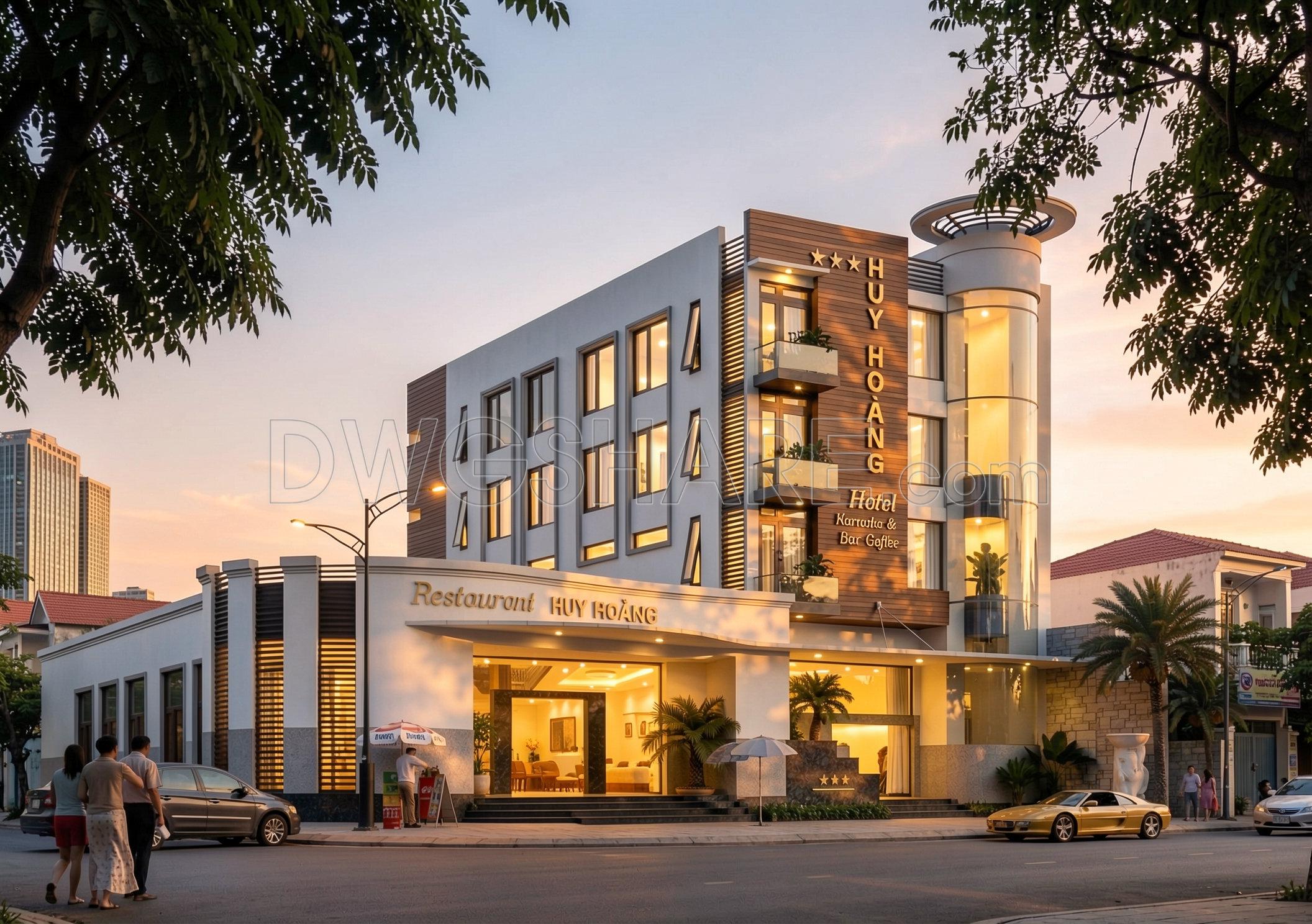 152. Download Complete 5-story Mini Hotel Cad Drawings – Architecture & Structure (31 × 53 M) (6)