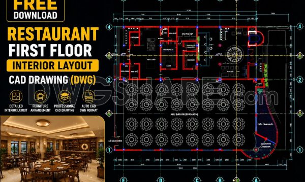 1 month ago
                

                
             293152. Download Restaurant First Floor Interior Layout CAD Drawing (DWG)