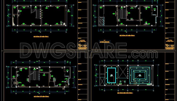 172. Residential Electrical CAD Drawings – Lighting, Power Distribution and Wiring Diagrams (2)