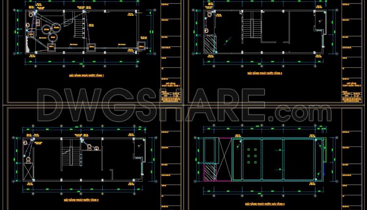 173. Plumbing System Design DWG for 3-Storey House (2)