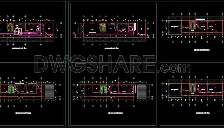 174. Residential MEP Plumbing CAD Drawings – Water Supply, Drainage and Septic Tank System (2)
