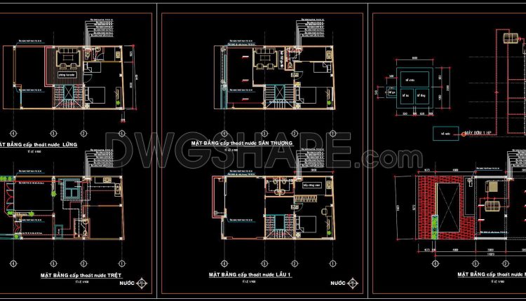 175.-complete-water-supply-and-drainage-cad-drawings-for-house