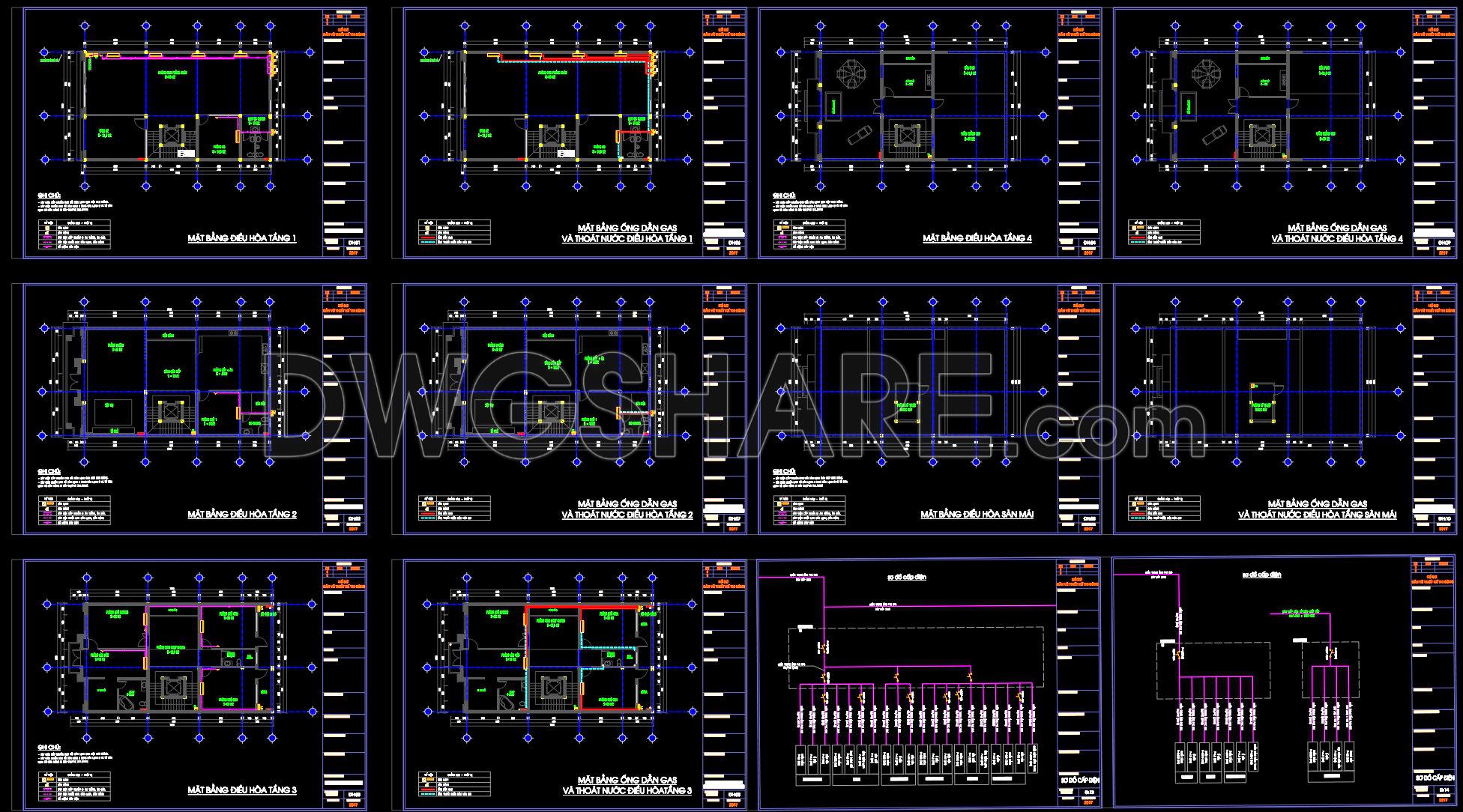 177. Residential Electrical CAD Drawings – Lighting, Power Distribution and Wiring Diagrams (2)