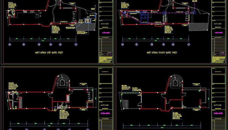 184. Complete Water Supply and Drainage CAD Drawings for House (2)