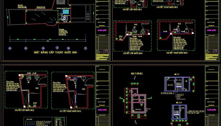 184. Complete Water Supply and Drainage CAD Drawings for House (1)