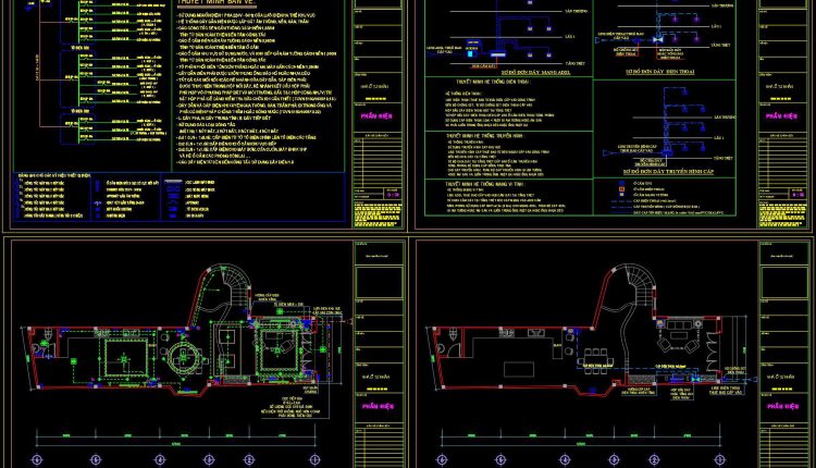 185. Complete Residential Electrical, Lighting and Communication System CAD Drawings DWG (3)