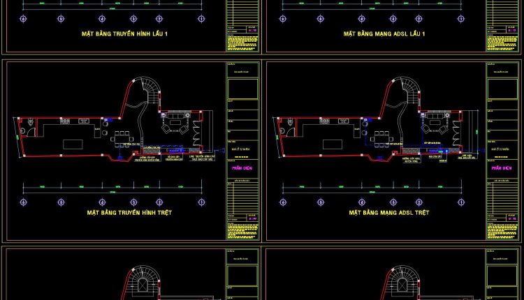 185. Complete Residential Electrical, Lighting and Communication System CAD Drawings DWG (1)