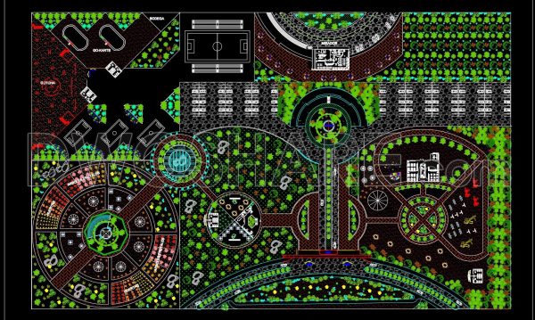 223.-complete-recreational-park-master-plan-cad-drawings-dwg