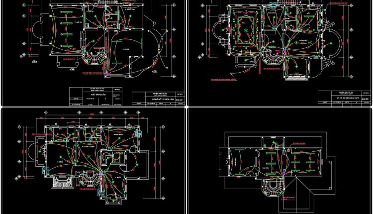 249.-3-storey-house-electrical-system-cad-drawing-download-1
