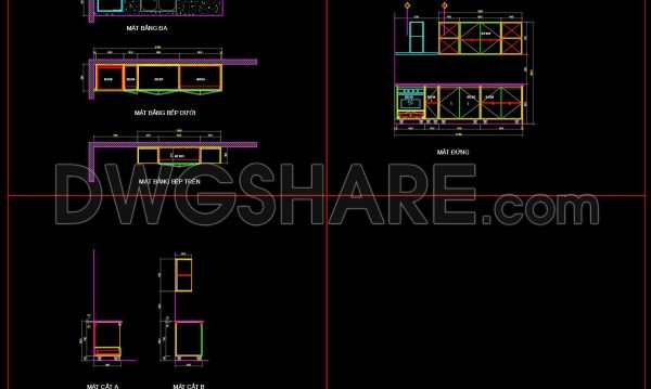 2 months ago
                

                
             146249. Free DWG Files of Modern Kitchen Cabinet Technical Details
