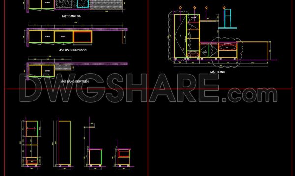 1 month ago
                

                
             119251. Residential Kitchen Cabinet Construction Drawings – Free CAD File